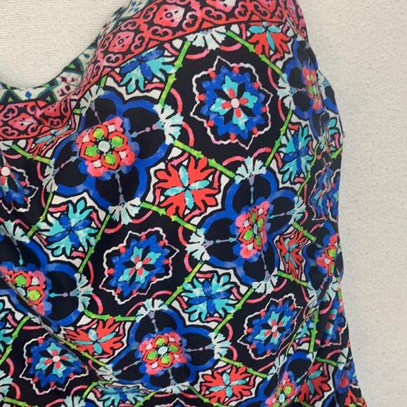 La Blanca womens 14 large one piece swimsuit bathing multicolor halter padded sl - Picture 2 of 10